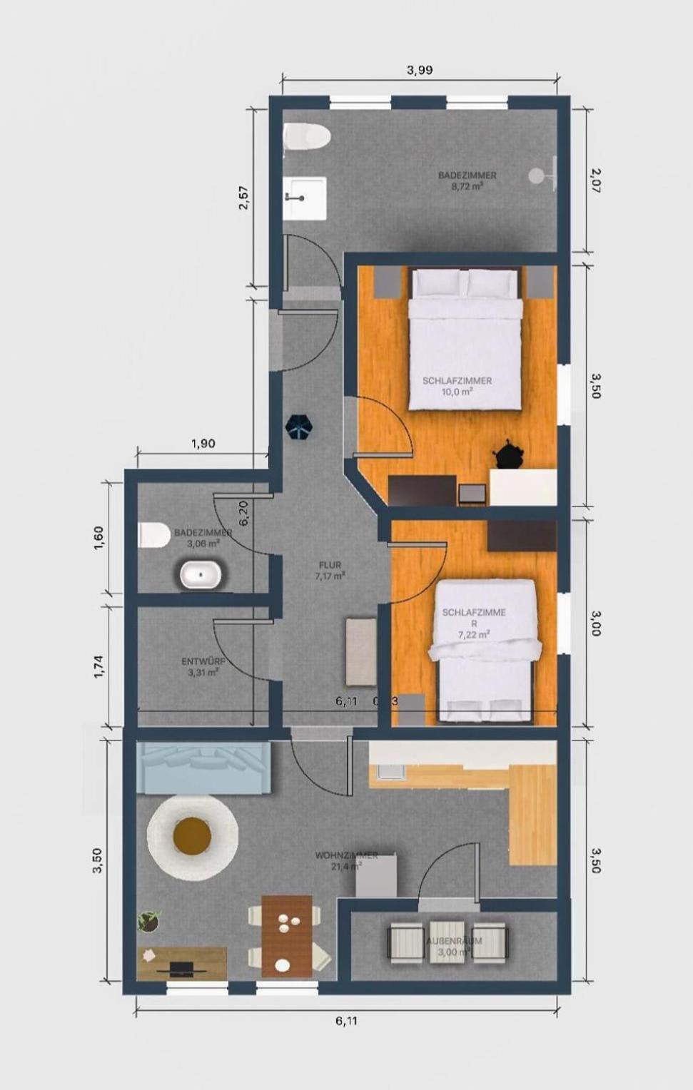 Exklusive Ferienwohnung In Lingen Holthausen 2Zim, 2Badez,Kueche,Balkon,Waschmaschine Eksteriør bilde